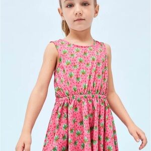 Mayoral Pink and Green Sleeveless Sundress